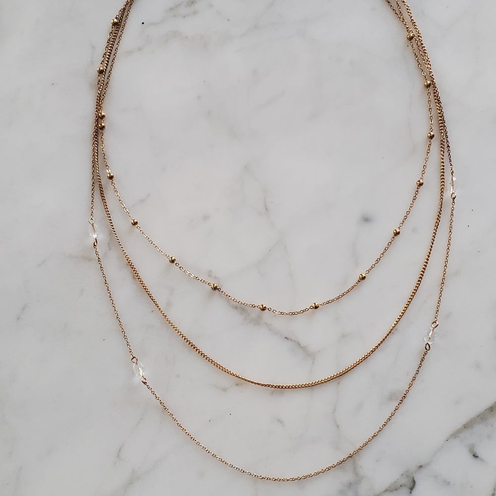 🌼3/$20🌼 Gold Coloured Multi-Layer Necklace